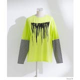 ロゴボーダー長袖レイヤードカットソー 韓国 夢展望 | 夢展望 | 詳細画像16 