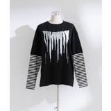 ロゴボーダー長袖レイヤードカットソー 韓国 夢展望 | 夢展望 | 詳細画像17 