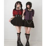 蝶々チャームチョーカーレースアップハトメブレードブラウス 量産型 地雷系 | DearMyLove | 詳細画像3 