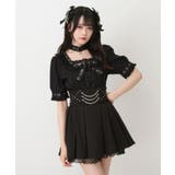 蝶々チャームチョーカーレースアップハトメブレードブラウス 量産型 地雷系 | DearMyLove | 詳細画像22 