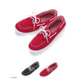 [ボーダー裏地が可愛い マリン風デッキシューズスニーカー |MR|GL|CS] | 夢展望 | 詳細画像1 