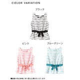 [レース×ボーダー後ろリボンペプラムノースリーブトップス|MR|GL|CS] | 夢展望 | 詳細画像3 