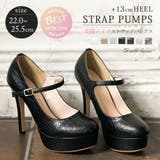 シューズ パンプス 13cmヒール美脚メイクストラップパンプス | 夢展望 | 詳細画像1