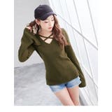 [フロントクロスワイドリブVネックニットソートップス|NL|LX|CS||] | 夢展望 | 詳細画像10 