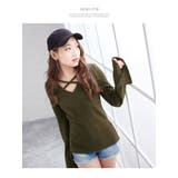 [フロントクロスワイドリブVネックニットソートップス|NL|LX|CS||] | 夢展望 | 詳細画像11 