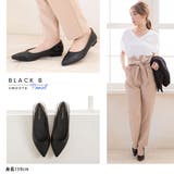 フラットシューズ 選べるポインテッドトゥorラウンドトゥ 楽チンベーシックパンプス | 夢展望 | 詳細画像11