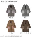 [ポケットファーチェックノーカラーチェスターコート|NL|CS||] | 夢展望 | 詳細画像10 