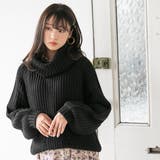 ニットトップス オフタートル ボリュームスリーブ | 夢展望 | 詳細画像31