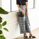 ウエストタックチェックワイドパンツ ゆる ゆったり | 夢展望 | 詳細画像20