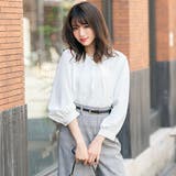 ブラウス ビットVネック ギャザースリーブ | 夢展望 | 詳細画像23