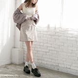 ショルダーレース裾フリルリブキャミソール 韓国ファッション オルチャン | 夢展望 | 詳細画像23 