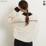 ハイネックバックロゴ ニット トップス | 夢展望 | 詳細画像1