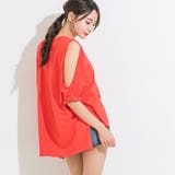 WEB限定 オープンショルダートップス 韓国ファッション | 夢展望 | 詳細画像10 