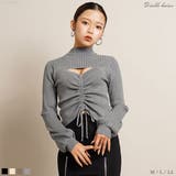 バスト開きフロントドロストニットトップス 韓国 オルチャン 夢展望 | 夢展望 | 詳細画像1