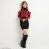 チェックオフショルタイトワンピース 韓国 オルチャン 夢展望 | 夢展望 | 詳細画像4