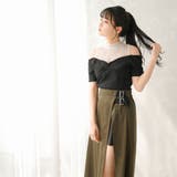 レースレイヤードテレコリブトップス 韓国 夢展望 | 夢展望 | 詳細画像6