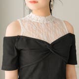 レースレイヤードテレコリブトップス 韓国 夢展望 | 夢展望 | 詳細画像22