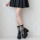 ダブルビジュー厚底ローファーパンプス 量産型 地雷系 夢展望 | DearMyLove | 詳細画像5 