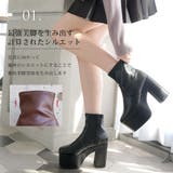 12cm厚底ストレッチショートブーツ 韓国 夢展望 ギャル ガーリー アイドル | 夢展望 | 詳細画像4