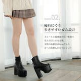 12cm厚底ストレッチショートブーツ 韓国 夢展望 ギャル ガーリー アイドル | 夢展望 | 詳細画像5