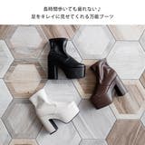 12cm厚底ストレッチショートブーツ 韓国 夢展望 ギャル ガーリー アイドル | 夢展望 | 詳細画像9