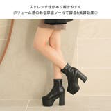 12cm厚底ストレッチショートブーツ 韓国 夢展望 ギャル ガーリー アイドル | 夢展望 | 詳細画像10