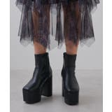 12cm厚底ストレッチショートブーツ 韓国 夢展望 ギャル ガーリー アイドル | 夢展望 | 詳細画像17