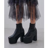 12cm厚底ストレッチショートブーツ 韓国 夢展望 ギャル ガーリー アイドル | 夢展望 | 詳細画像20