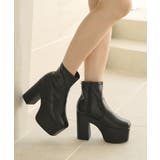 12cm厚底ストレッチショートブーツ 韓国 夢展望 ギャル ガーリー アイドル | 夢展望 | 詳細画像22