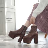 12cm厚底ストレッチショートブーツ 韓国 夢展望 ギャル ガーリー アイドル | 夢展望 | 詳細画像36