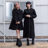 フロントジップレースアップチェスターコート 量産型 地雷系 夢展望 | DearMyLove | 詳細画像2 