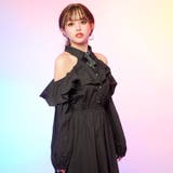 丈選べる肩魅せフリルデザインドッキングシャツワンピース 韓国 夢展望 | 夢展望 | 詳細画像6