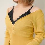 フロントジップ×バックニットワンピース 韓国 夢展望 | 夢展望 | 詳細画像13 