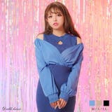 2wayカシュクールブラウスドッキングタイトニットワンピース 韓国 夢展望 | 夢展望 | 詳細画像1