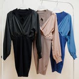 2wayカシュクールブラウスドッキングタイトニットワンピース 韓国 夢展望 | 夢展望 | 詳細画像14