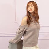 肩開きレースアップスリーブニットトップス 韓国 夢展望 | 夢展望 | 詳細画像10
