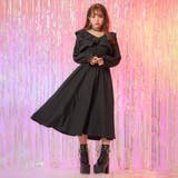 2wayオフショルカシュクールフリルカラーウエストリブワンピース 韓国 夢展望 | 夢展望 | 詳細画像13