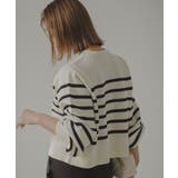 パールボタンボーダーニットカーディガン 韓国 夢展望 | 夢展望 | 詳細画像11
