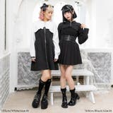 スクエアバックルジップショートブラウス 量産型 地雷系 夢展望 | DearMyLove | 詳細画像2