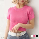 コンパクトベーシックギャルニットトップス 韓国 夢展望 | 夢展望 | 詳細画像1