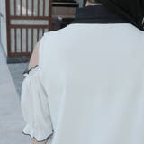 ボウタイフリフリ肩開き半袖ブラウス 韓国 夢展望 | 夢展望 | 詳細画像7 