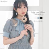 総レースリボン半袖ワンピース 韓国 夢展望 | 夢展望 | 詳細画像1