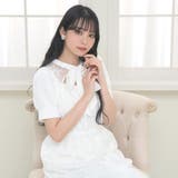 総レースリボン半袖ワンピース 韓国 夢展望 | 夢展望 | 詳細画像2