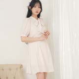 刺繍入りリボンタイワンピース 韓国 夢展望 | 夢展望 | 詳細画像3 