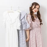 ショルダーレースモテフリルワンピース 量産型 地雷系 夢展望 | DearMyLove | 詳細画像13 