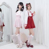 推し色サイドキラキラハートバックルサス付きスカート 量産型 地雷系 夢展望 | DearMyLove | 詳細画像9