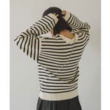 ボーダーニットカーディガン 韓国 夢展望 | 夢展望 | 詳細画像22 