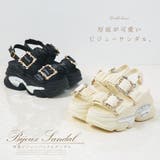 厚底ビジューバックルサンダル 韓国 夢展望 | 夢展望 | 詳細画像2