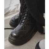 キルティングレースアップブーツ 韓国 夢展望 | 夢展望 | 詳細画像9 