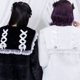 バックレースアップビジューセーラーファーコート 量産型 地雷系 夢展望 | DearMyLove | 詳細画像6 